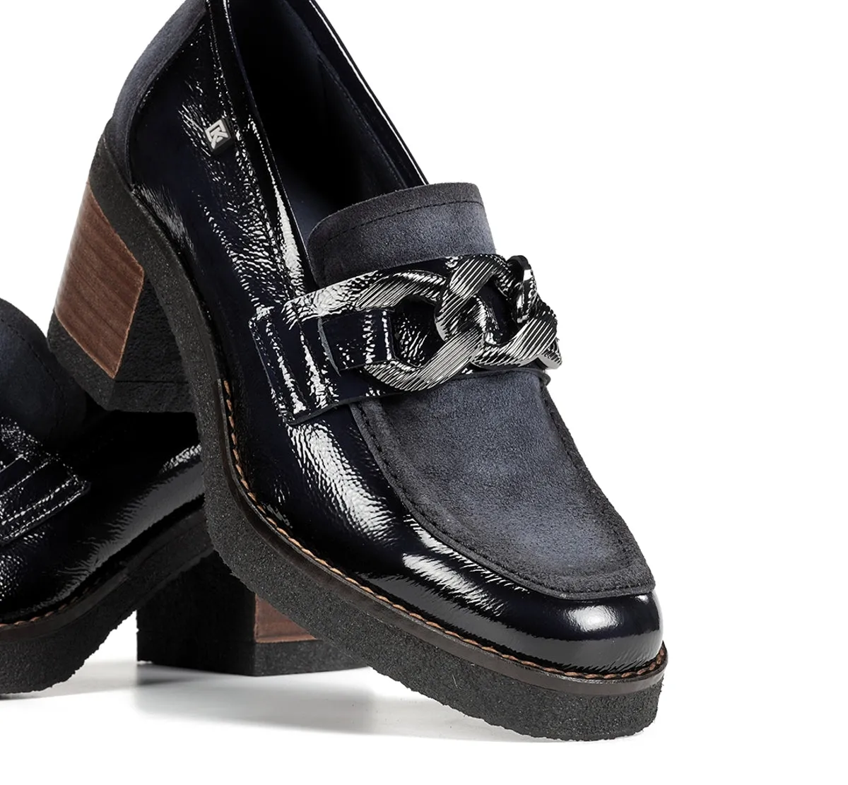 Dorking Oprah D9193 mocassino donna blu suola crepe