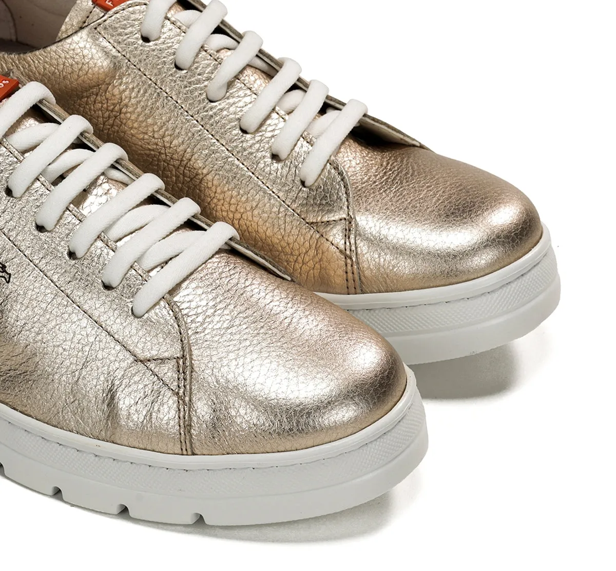 Fluchos Pompas F1917 sneakers dorate donna leggere