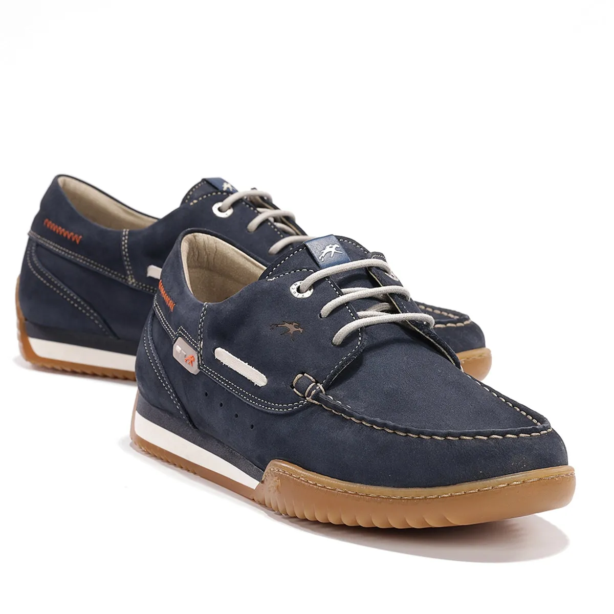 Fluchos Bruno F2434 scarpe barca uomo blu grip