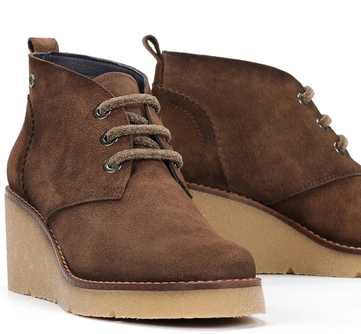 Fluchos Lalie D9357 scarpe marroni zeppa comoda