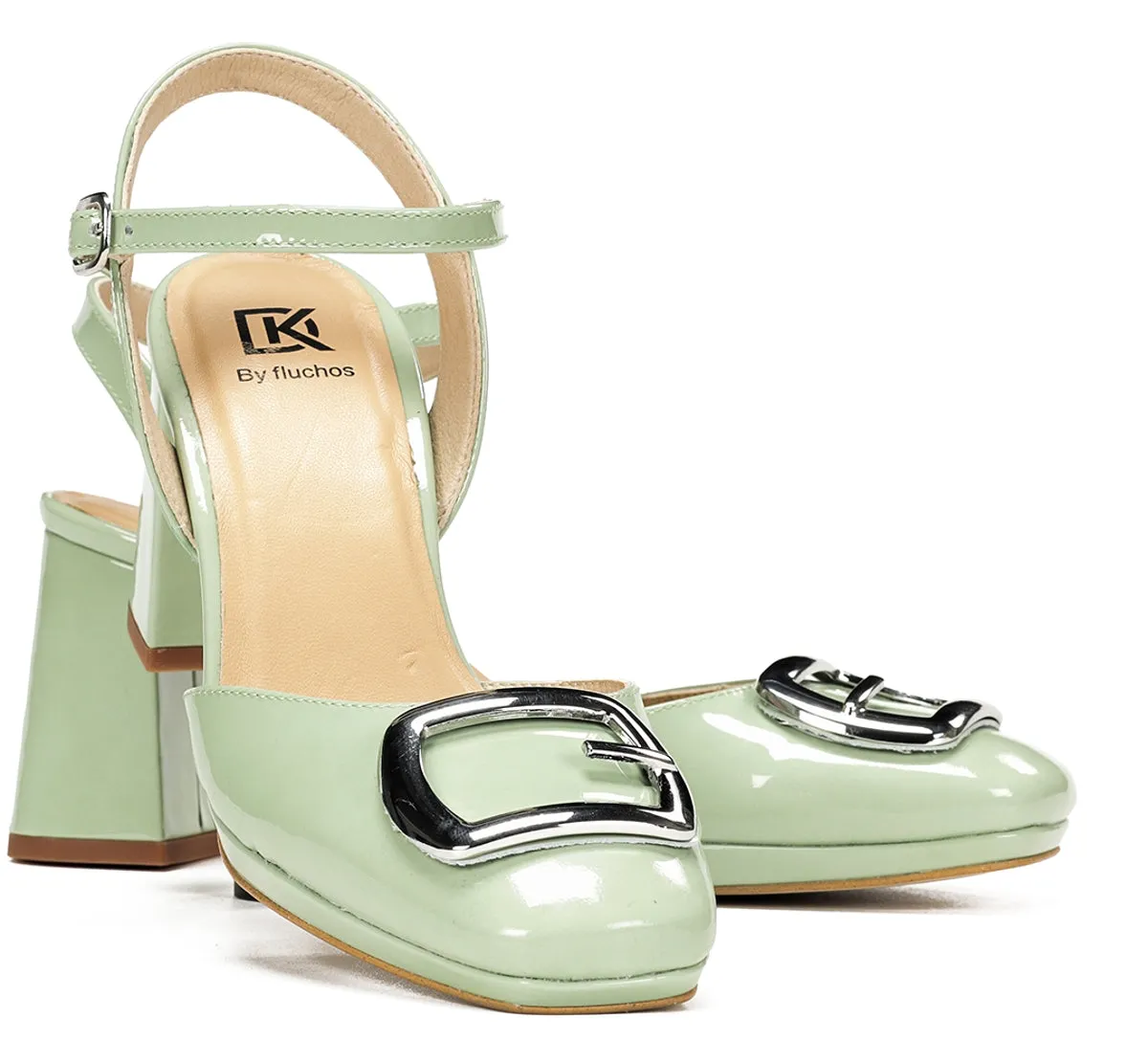 Fluchos Karla D9264 sandali donna verdi tacco