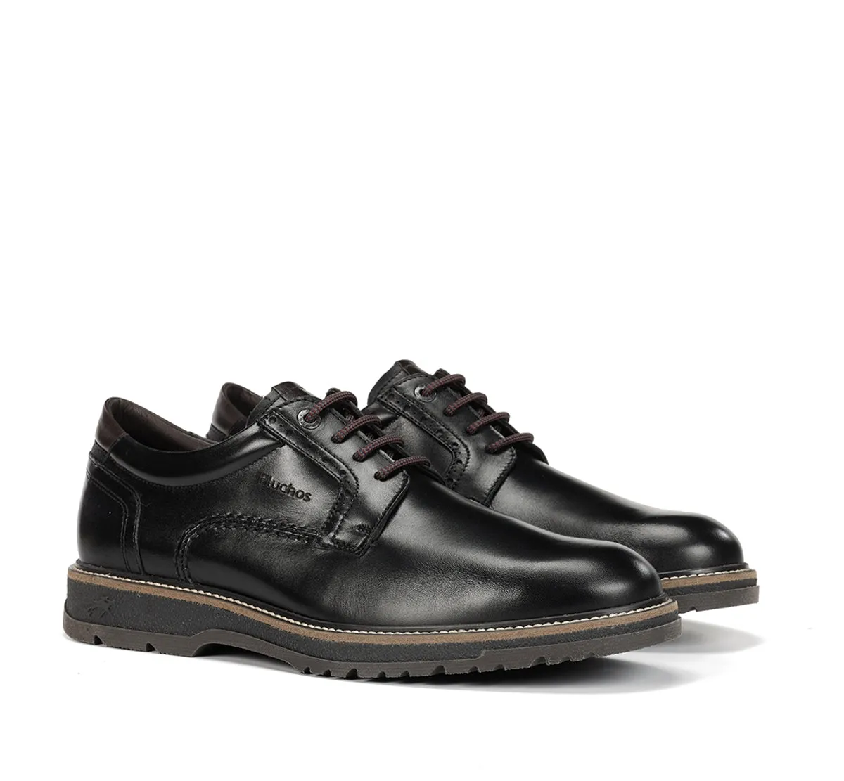 Fluchos Buggy F2319 scarpe uomo nere eleganti