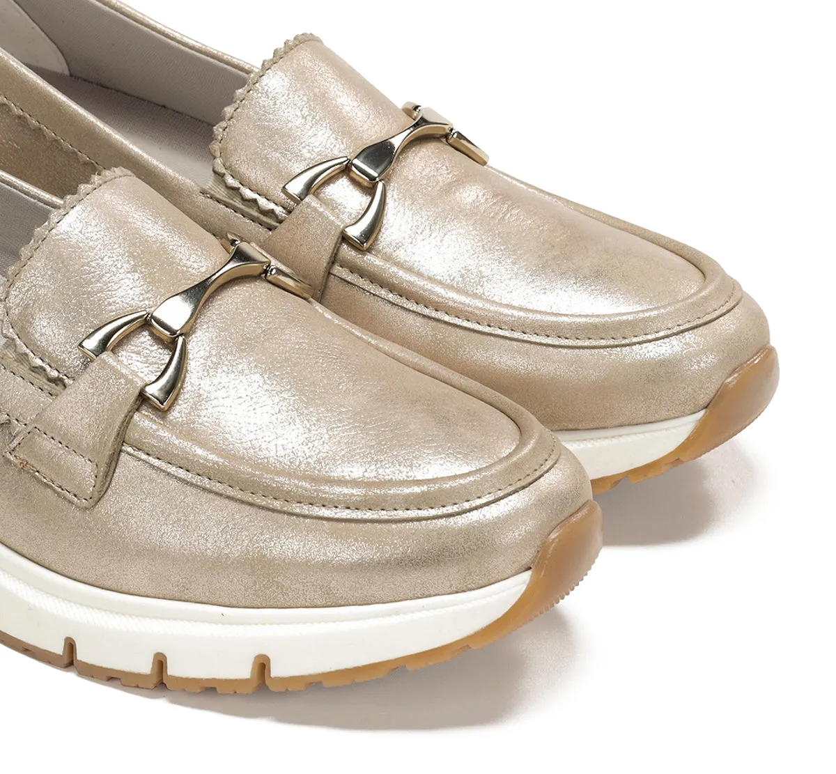 Dorking Serena D9047 Mocassino Donna Oro Sportivo