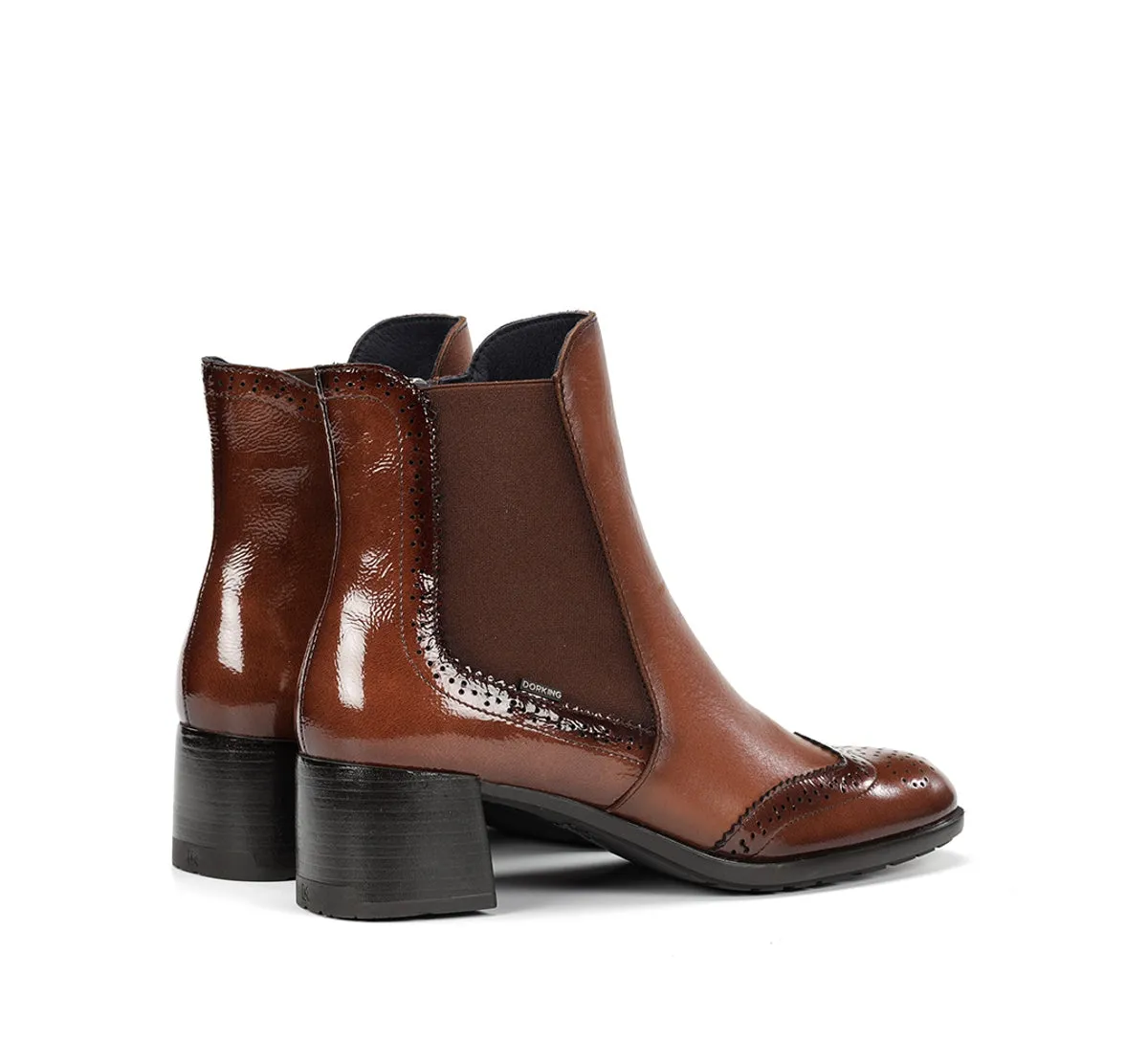 Dorking Ikia D9368 stivaletti donna marroni fibbie