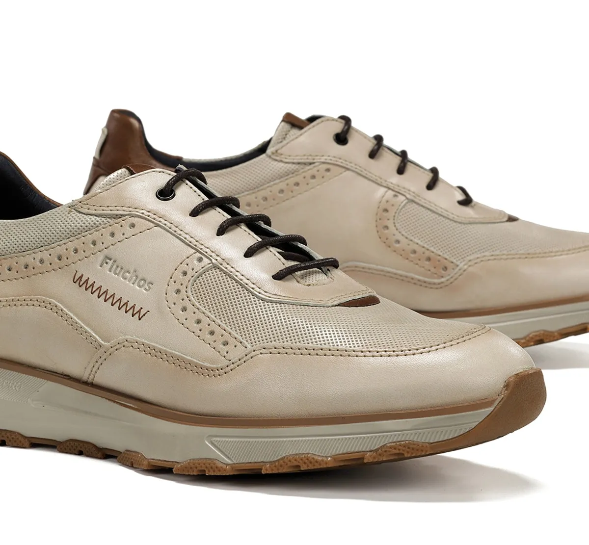 Fluchos Walter F2082 Sneaker Uomo Bianche Pelle