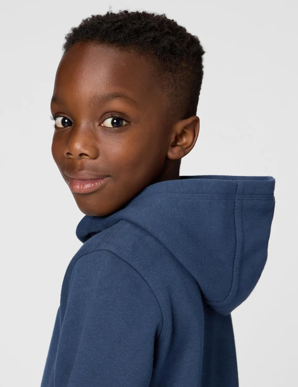 Nike Club Fleece felpa cappuccio bambino 2-3 anni nero cotone