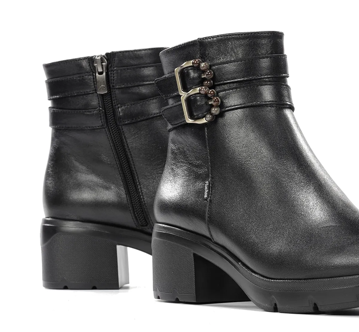 Fluchos Fugaz F2516 Stivaletto Donna Nero Suola Track