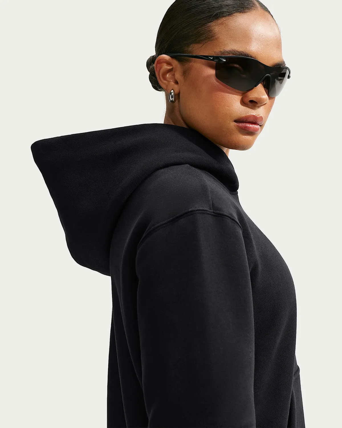 Nike felpa cappuccio donna S fleece morbido quotidiano