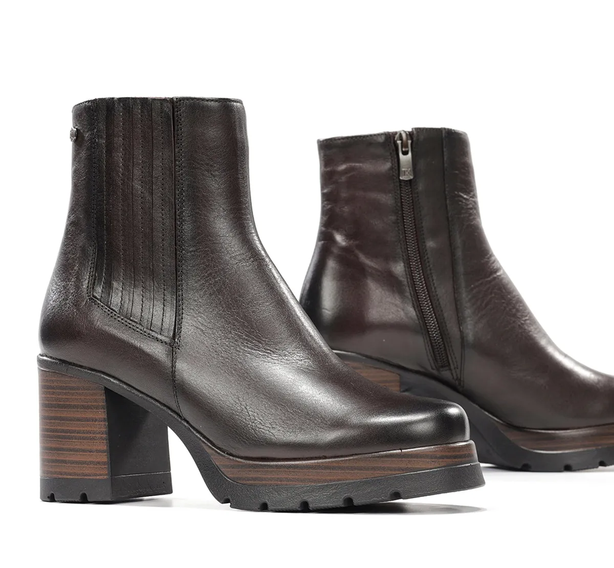 Fluchos Safe D9736 stivaletti donna marrone tacco