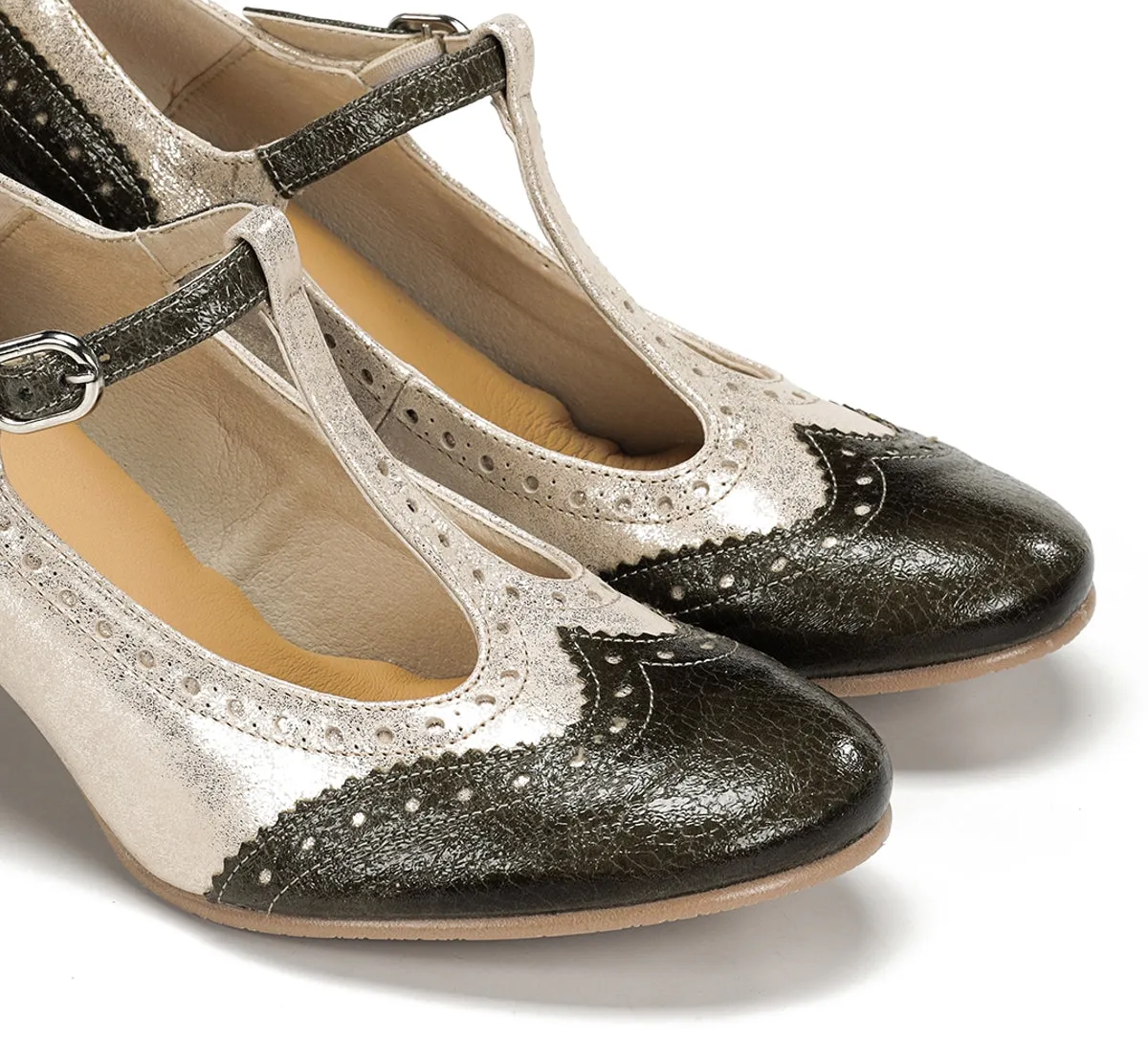 Dorking Daci D9677 scarpa donna verde tacco geometrico