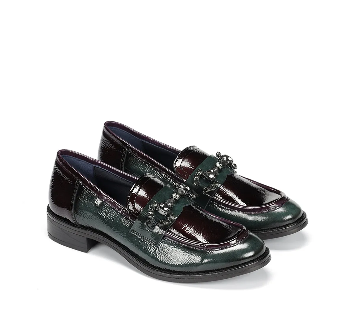 Fluchos Harvard D9118 mocassini donna verdi
