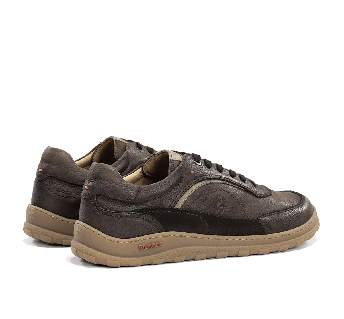 Fluchos Jerry F2505 sneakers marroni uomo pianta larga