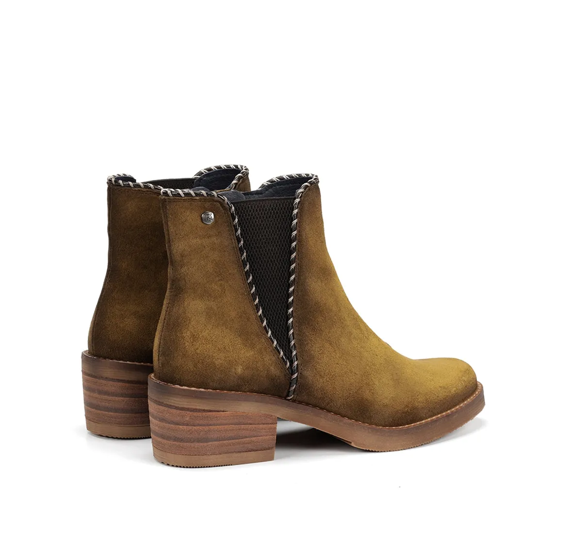 Dorking Layla D9545 stivaletti donna verdi tacco basso