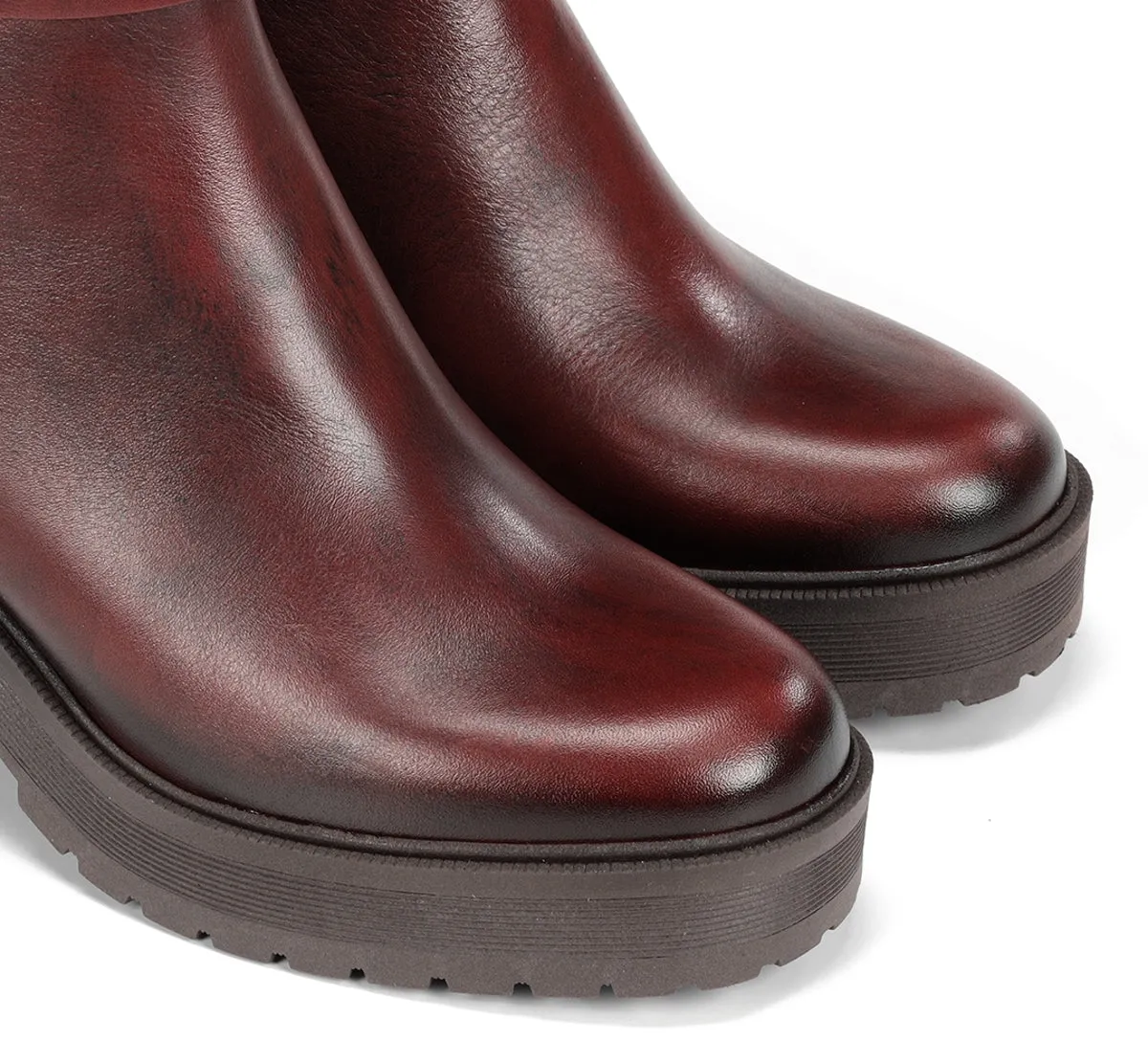 Fluchos Sarah D9573 tronchetti bordeaux tacco largo
