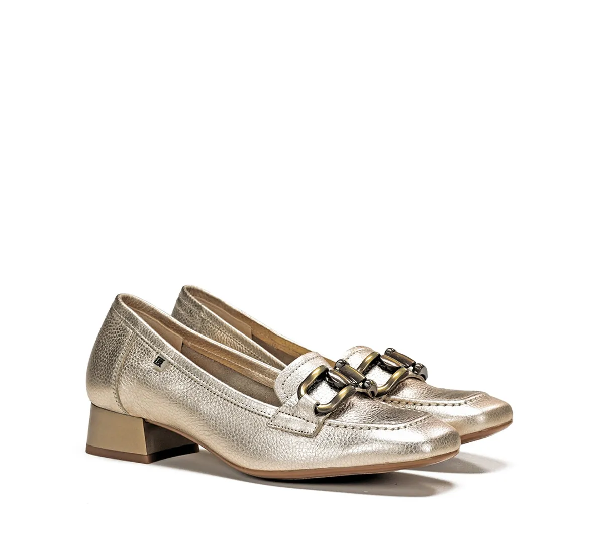 Dorking by Fluchos Gia D9303 mocassini donna oro tacco