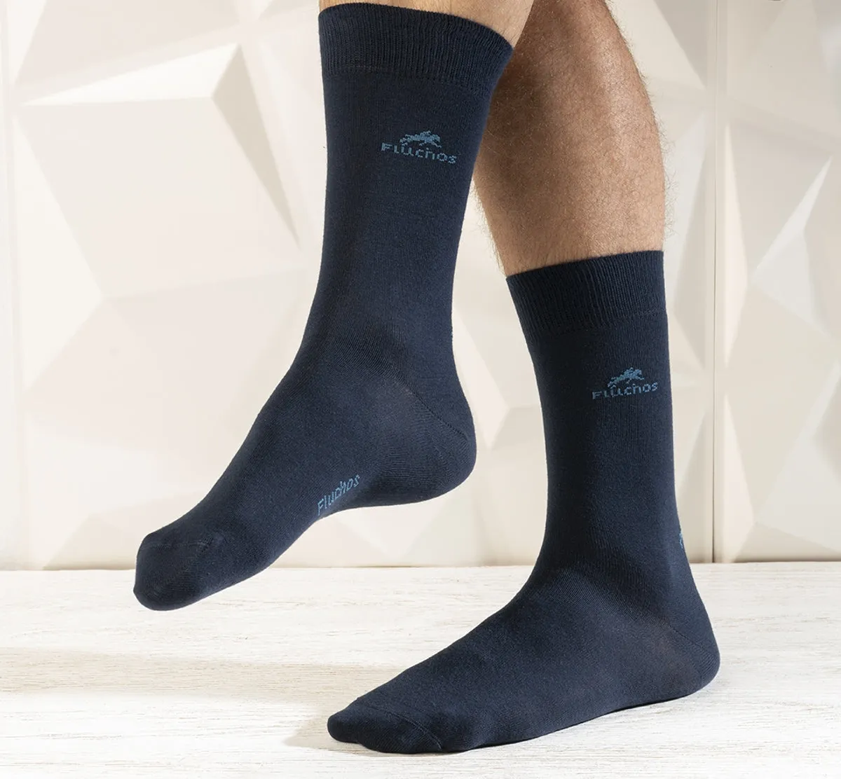 Fluchos CA0009 calzini uomo blu navy pack 2 paia