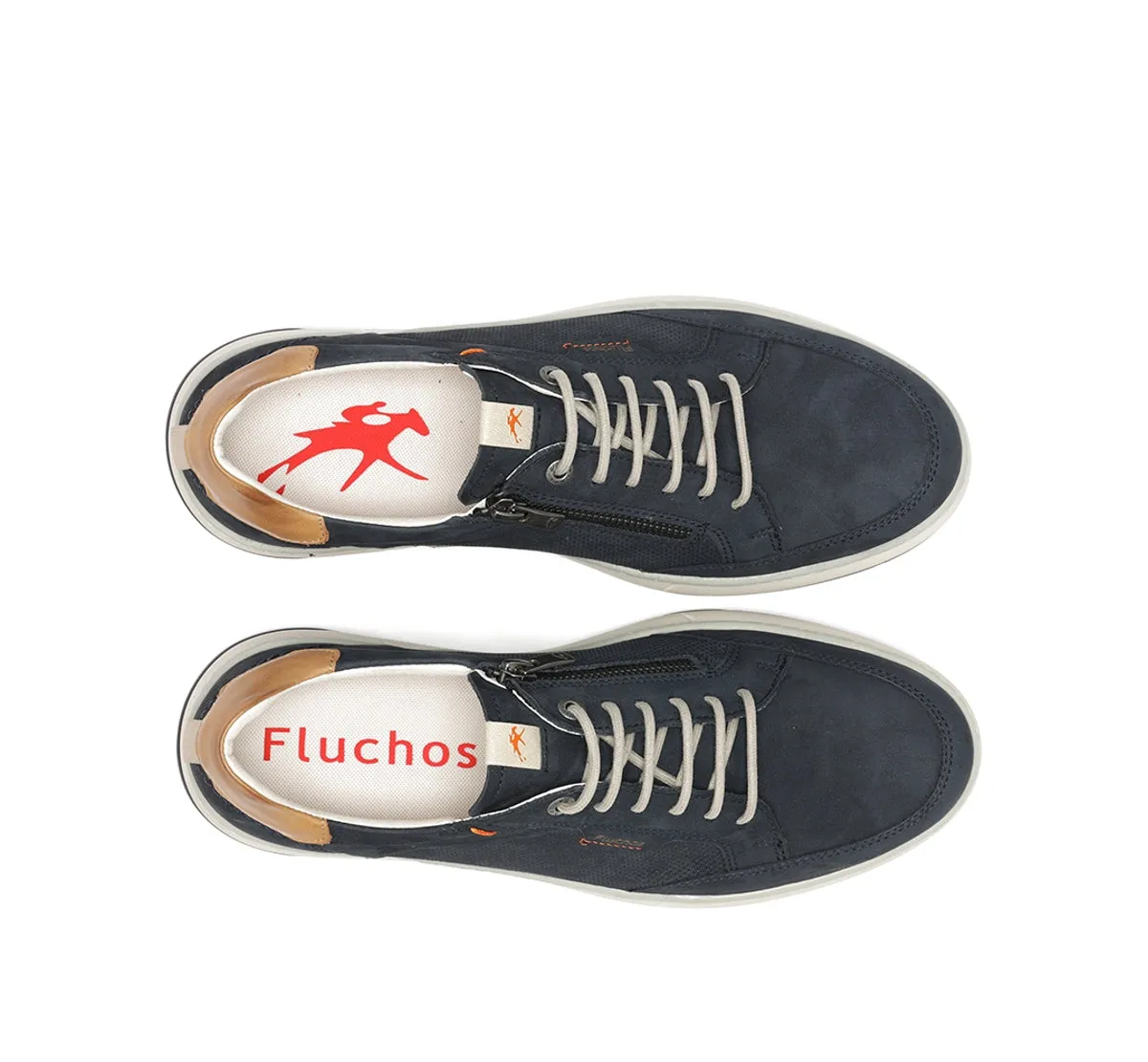Fluchos Jeff F2211 sneaker uomo blu con lacci