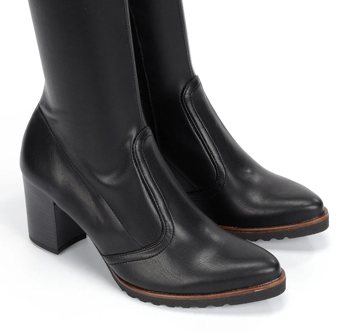 Fluchos Thais D7890 stivale nero donna tacco comodo