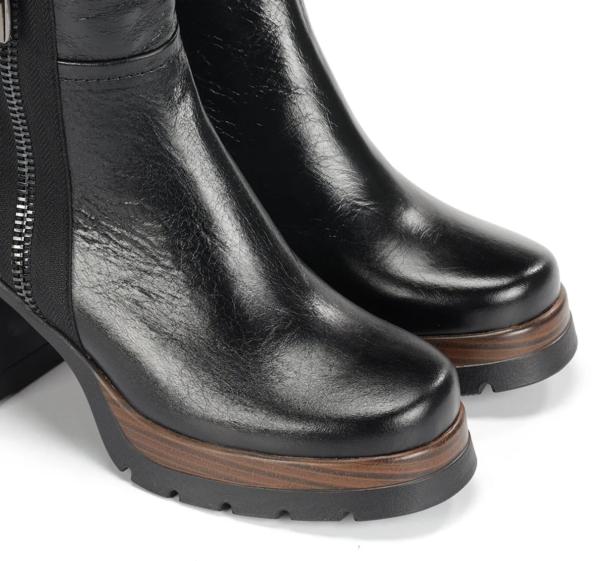 Dorking Safe D9413 stivaletti donna neri tacco
