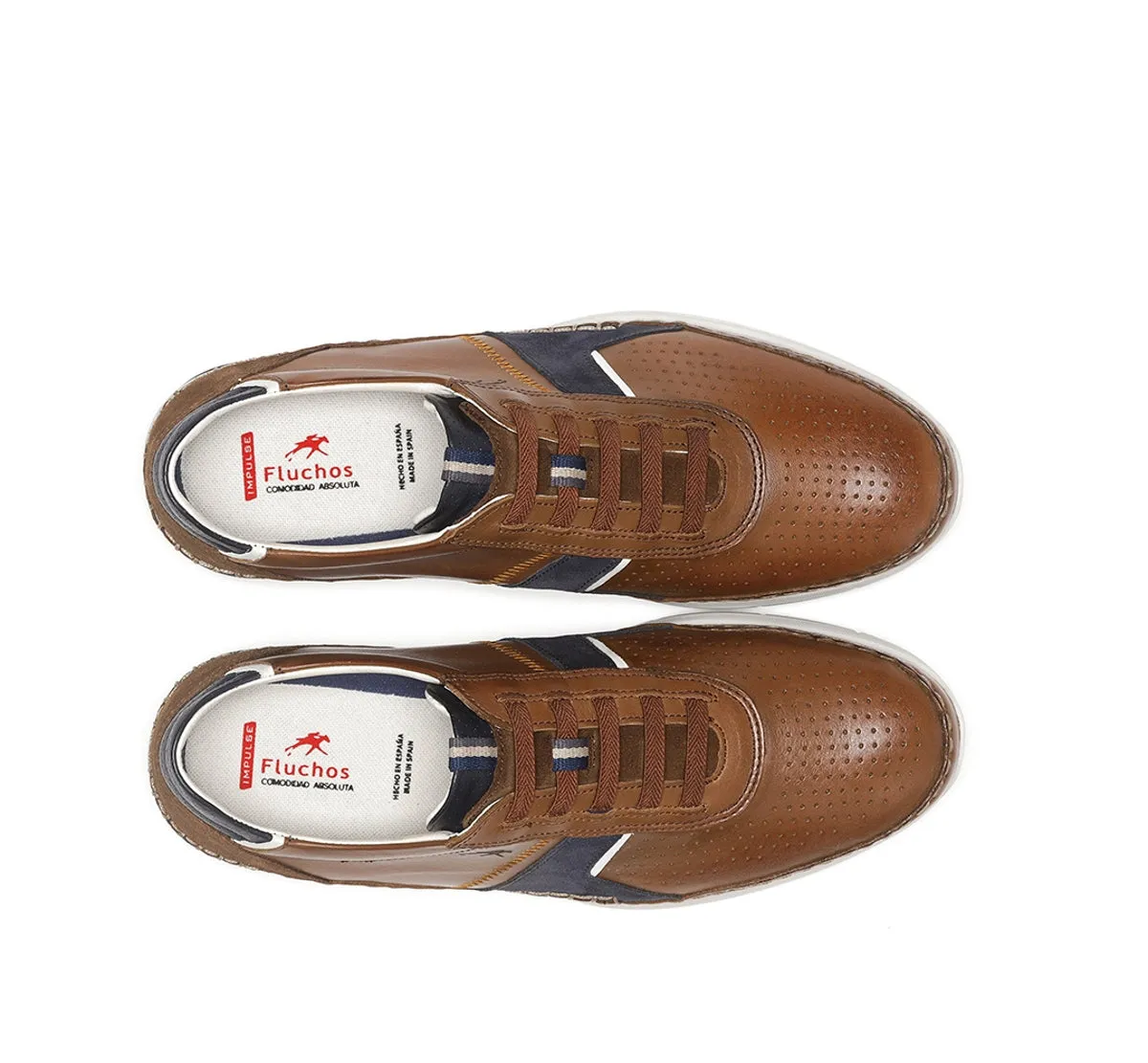 Fluchos Yannic F1443 sneakers uomo marroni stringate
