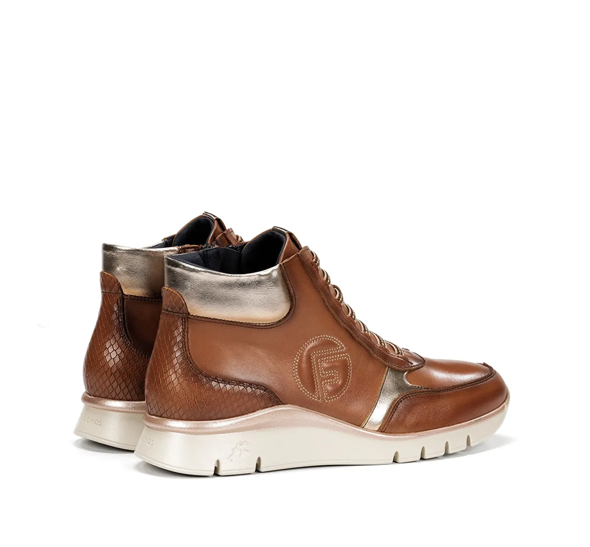 Fluchos Union F2077 stivaletti marrone donna larghi