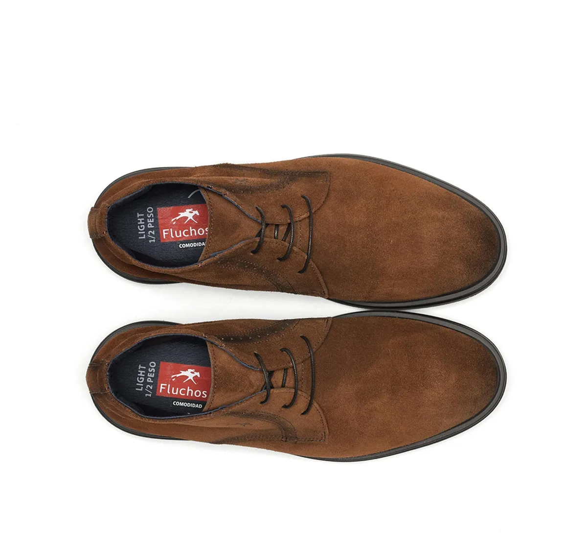 Fluchos Belgas F0772 stivaletti marroni suola Light