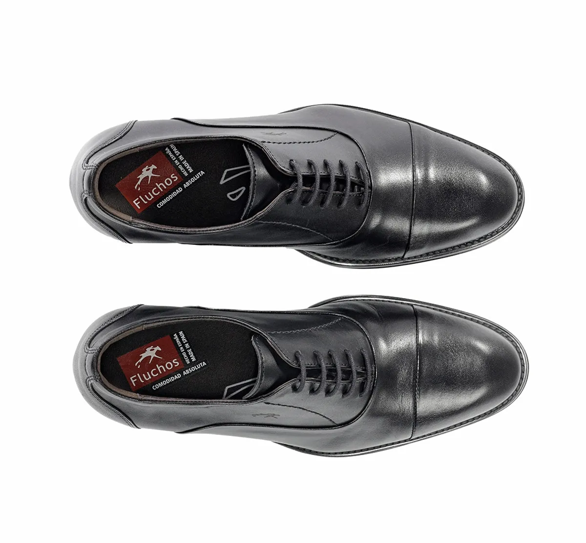 Fluchos Nantes F2487 scarpe uomo nere pelle