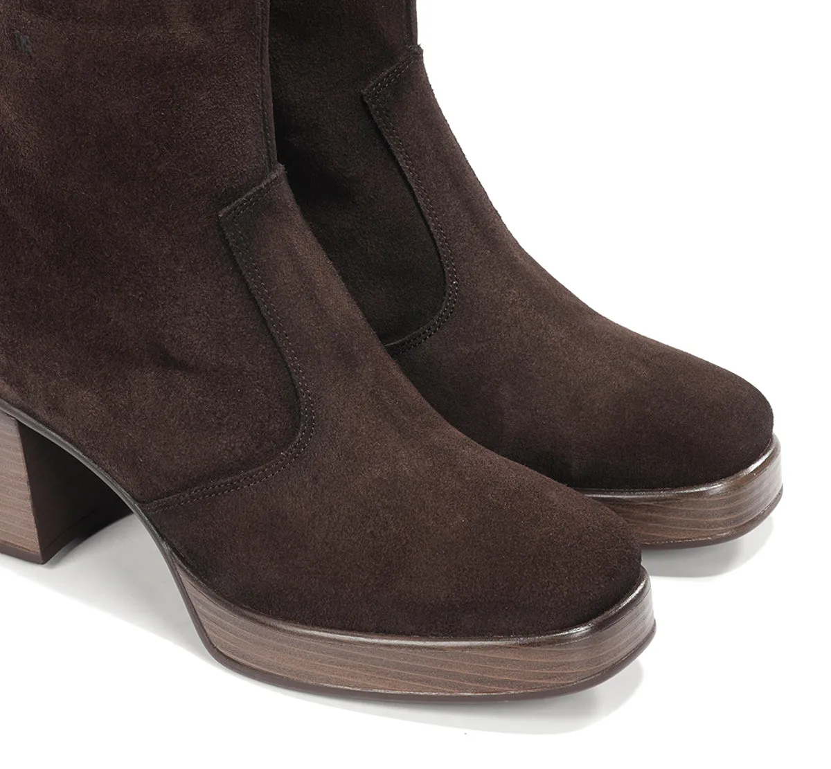 Dorking Cristel D9157 stivaletti donna marrone con platform