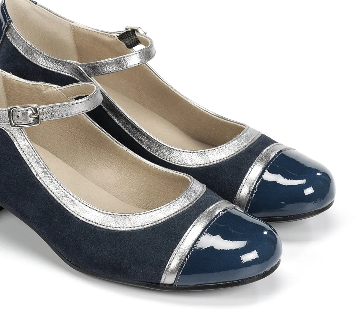 Dorking Frida D9027 scarpe donna blu tacco basso