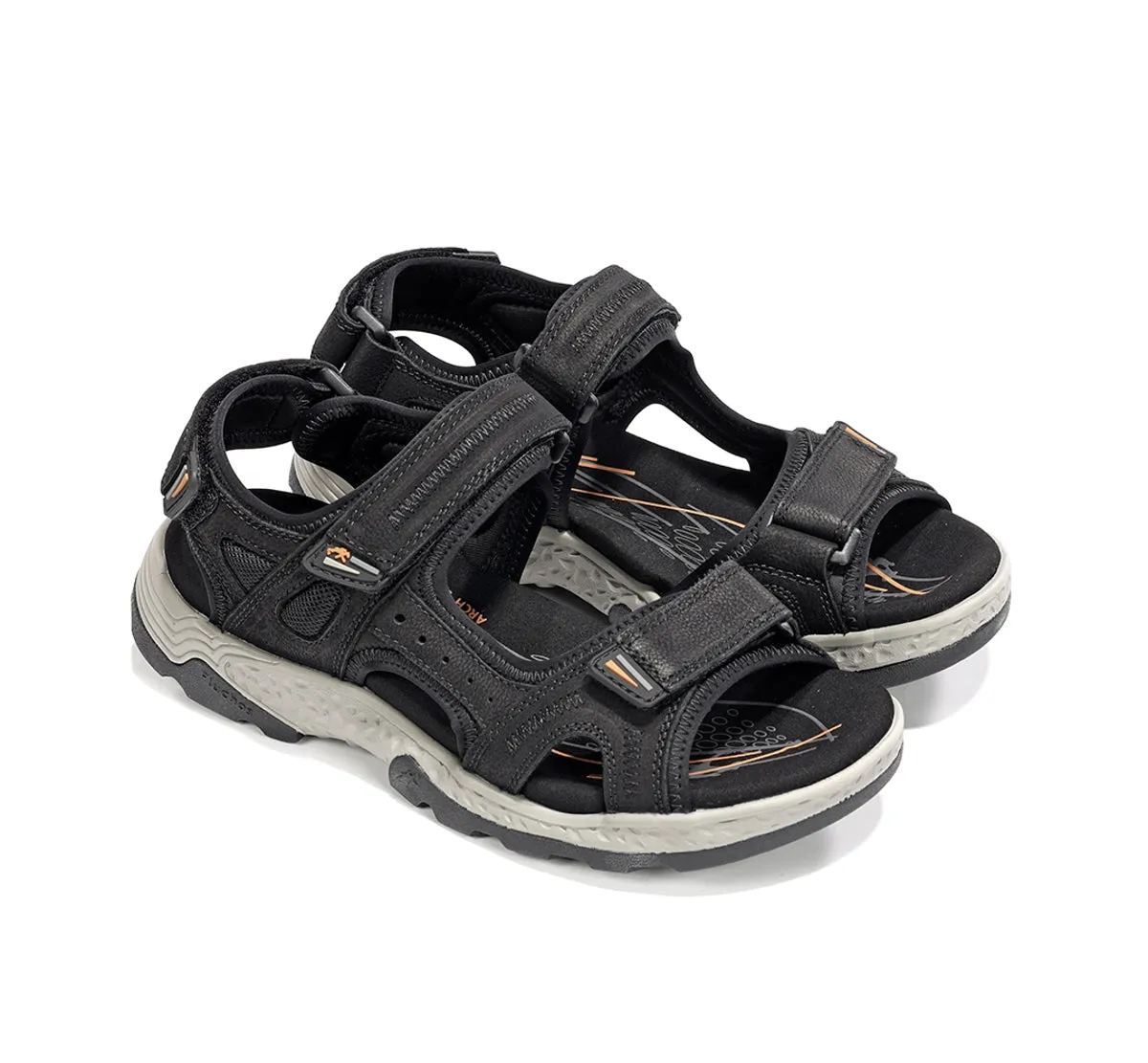 Fluchos Missouri F2410 sandalo uomo nero regolabile