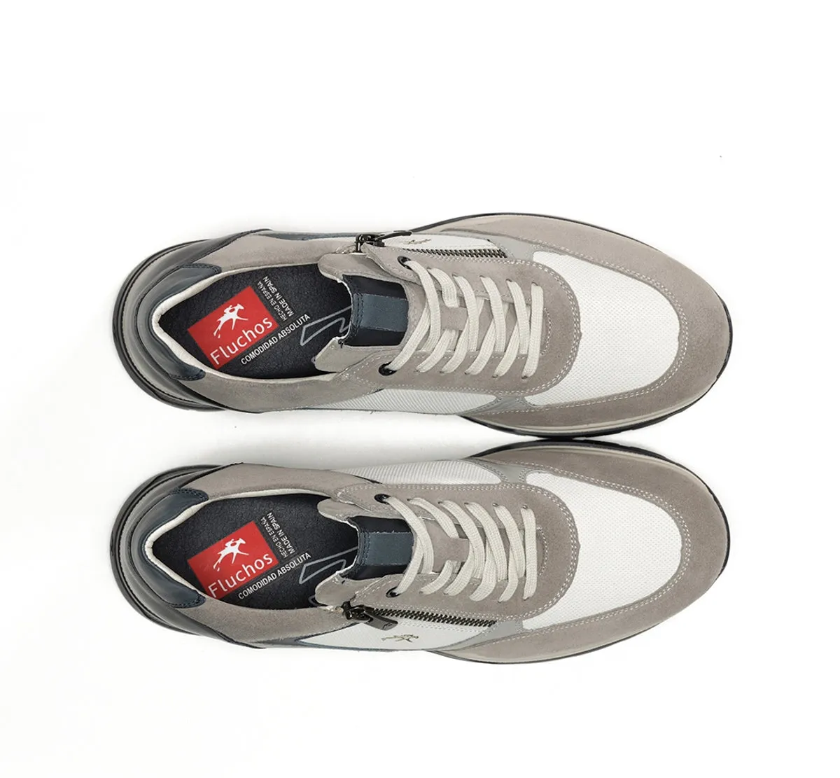 Fluchos Louis F1958 sneakers uomo grigie pelle