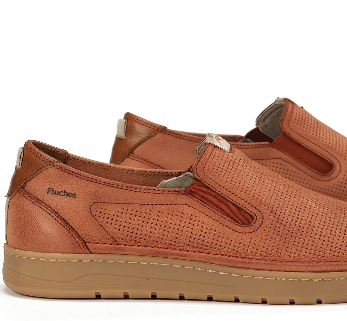Fluchos Leo F1946 slip on uomo arancioni