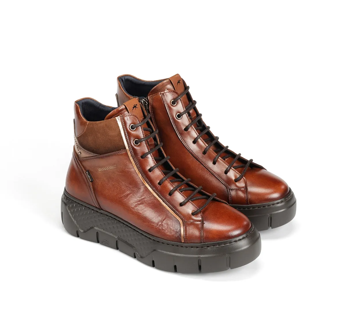 Fluchos Ilia F2304 stivaletti donna marroni lacci