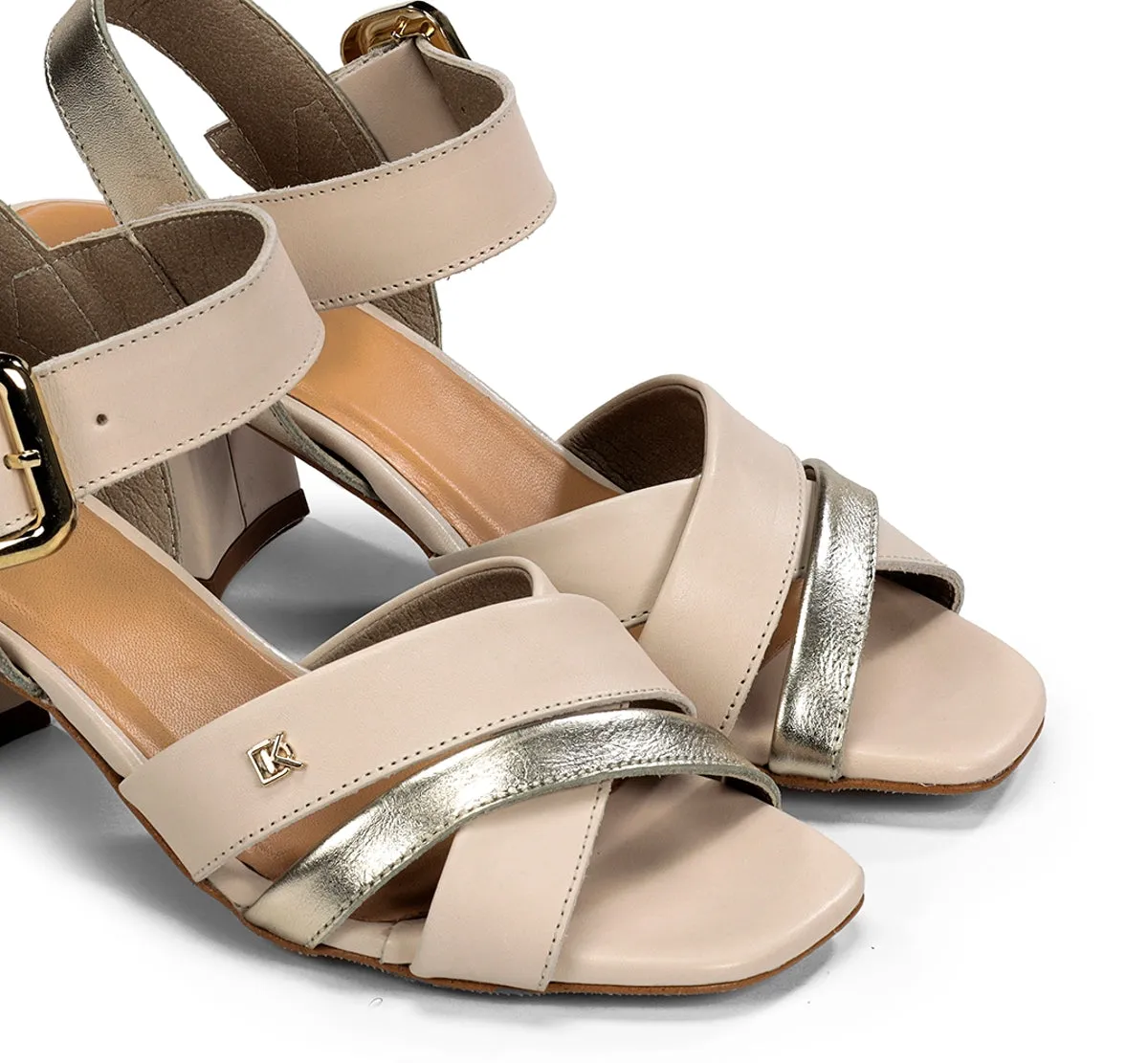 Dorking Larus D9461 sandali donna taupe tacco quadrato