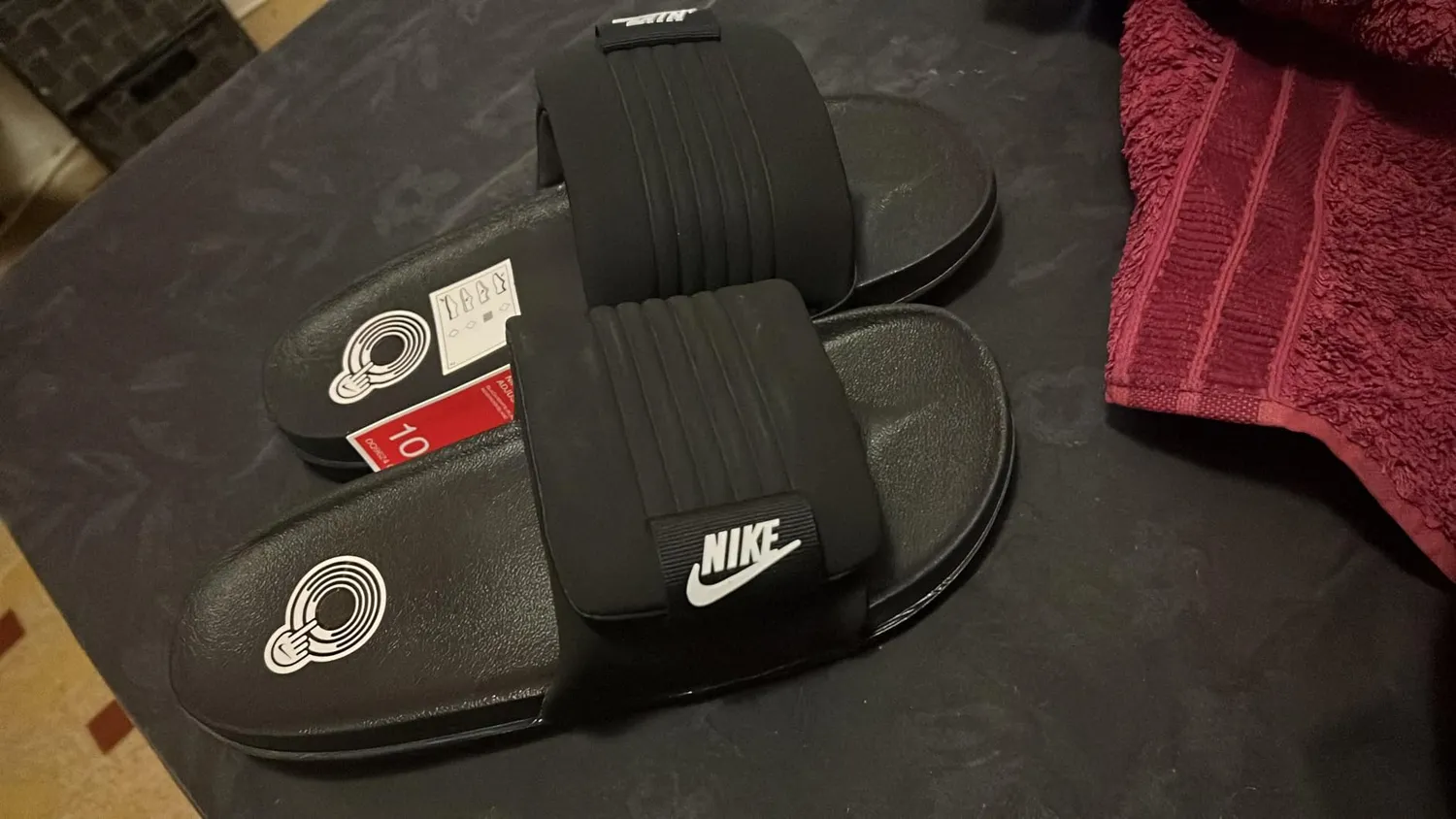 Nike Offcourt Adjust ciabatte uomo vela 10 UK