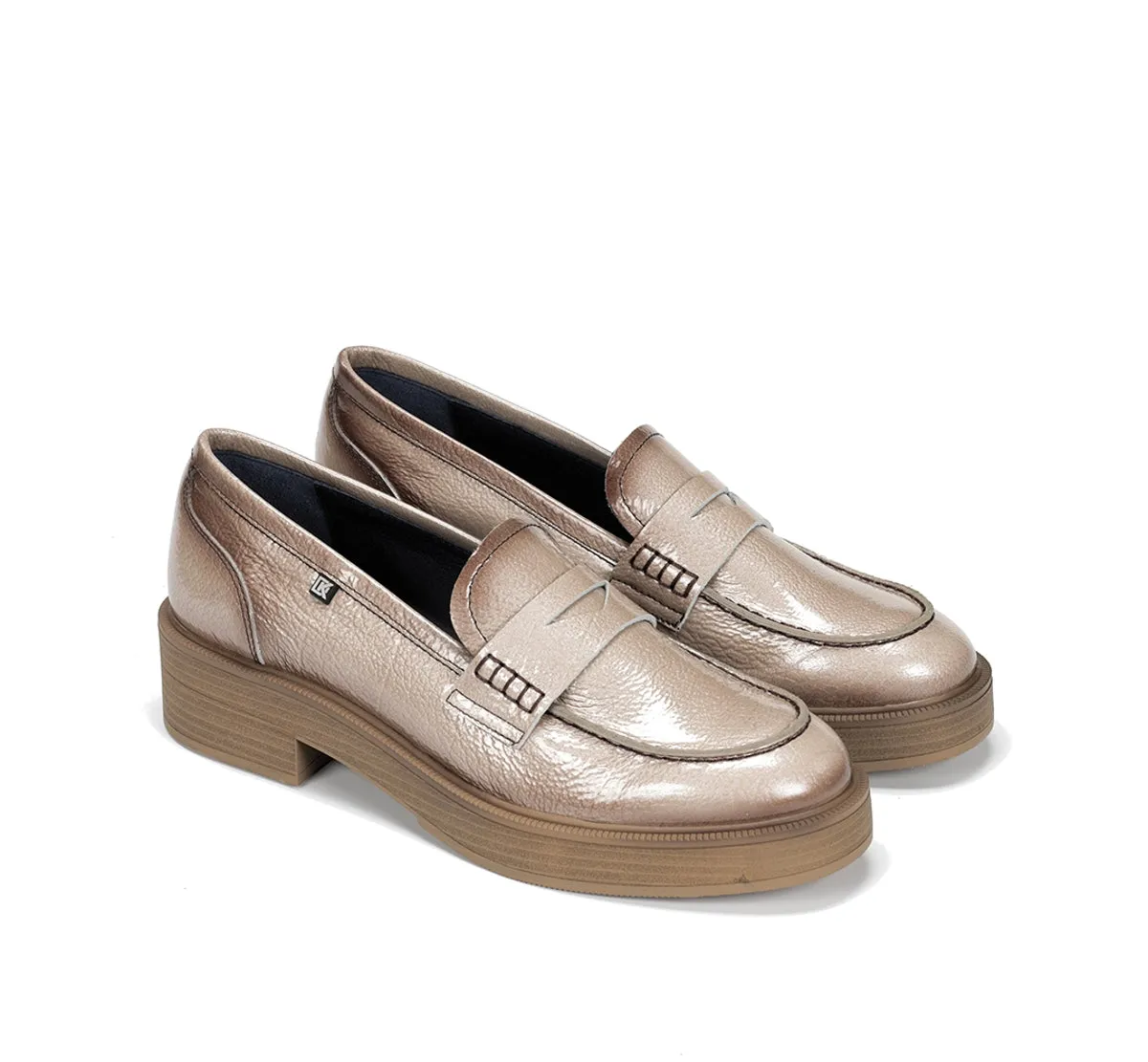 Fluchos Idaly D9380 mocassini taupe donna eleganti