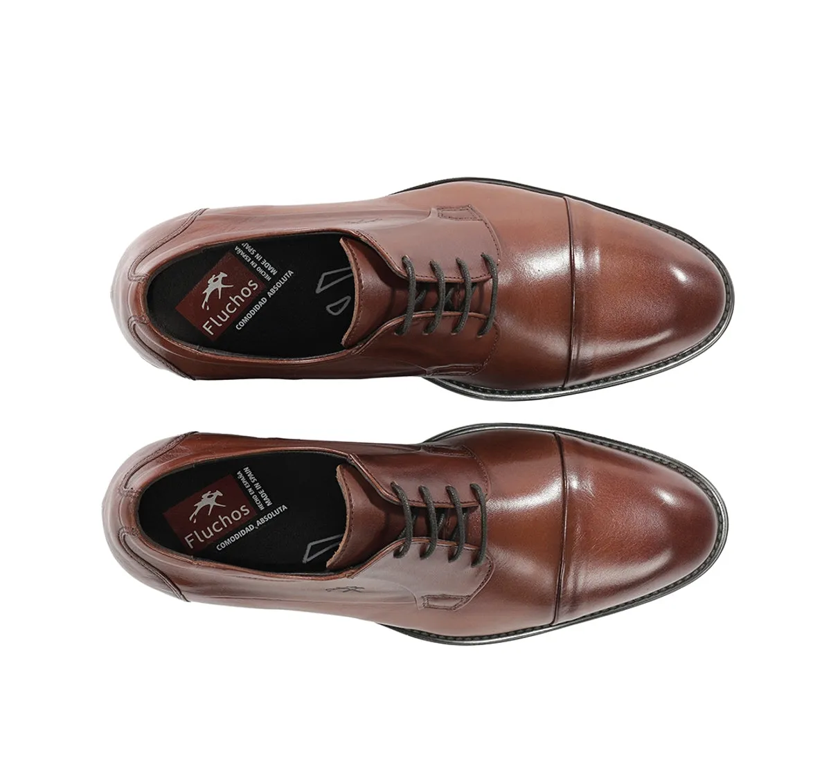 Fluchos Nantes F2486 scarpe eleganti uomo marroni pelle