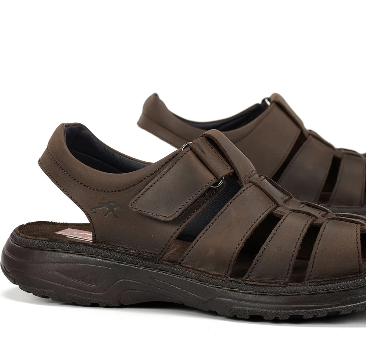 Fluchos Azores F2200 sandali uomo marrone velcro