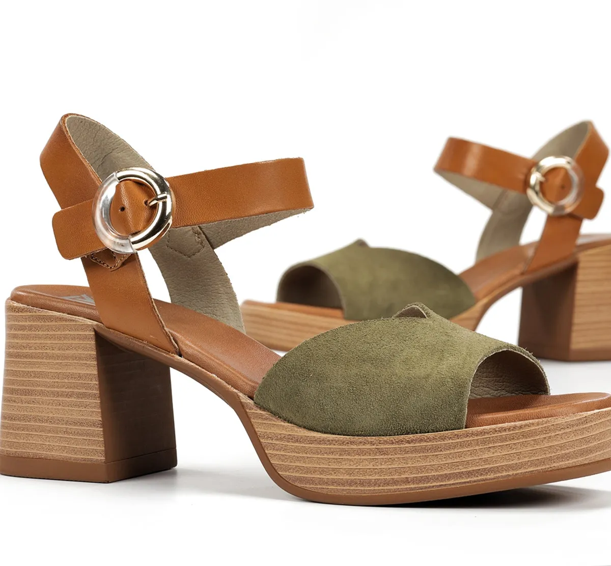 Fluchos Diamond D9287 Sandali Donna Verde Tacco