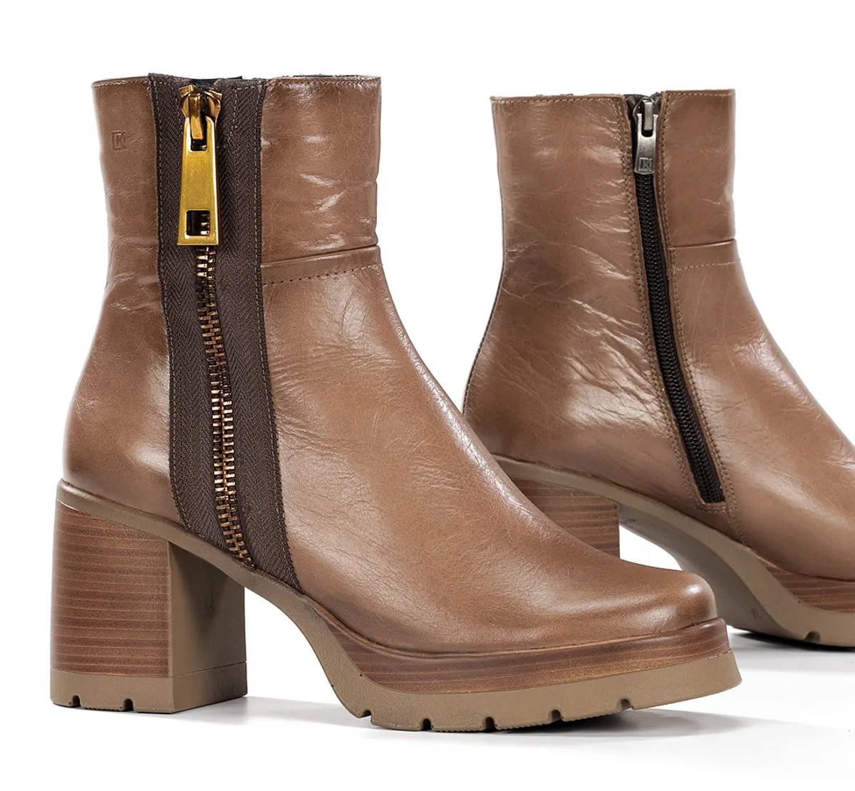 Dorking Safe D9413 stivaletti donna marroni tacco