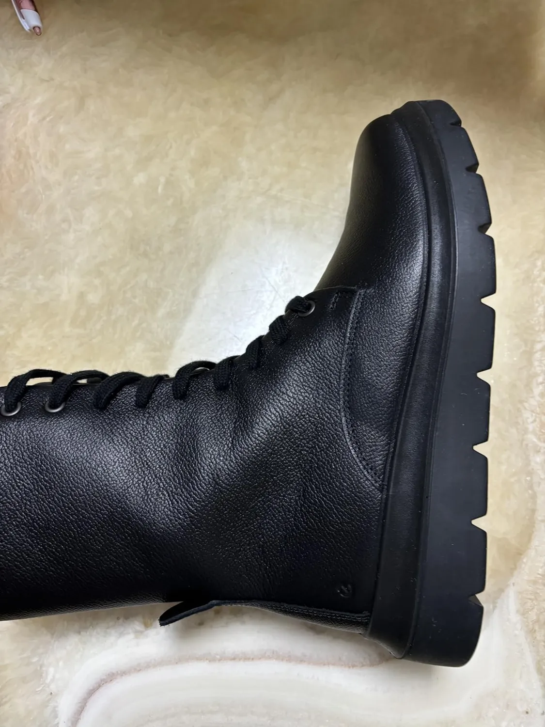 Ecco Nouvelle Boots stivali donna Limestone pelle idrorepellente