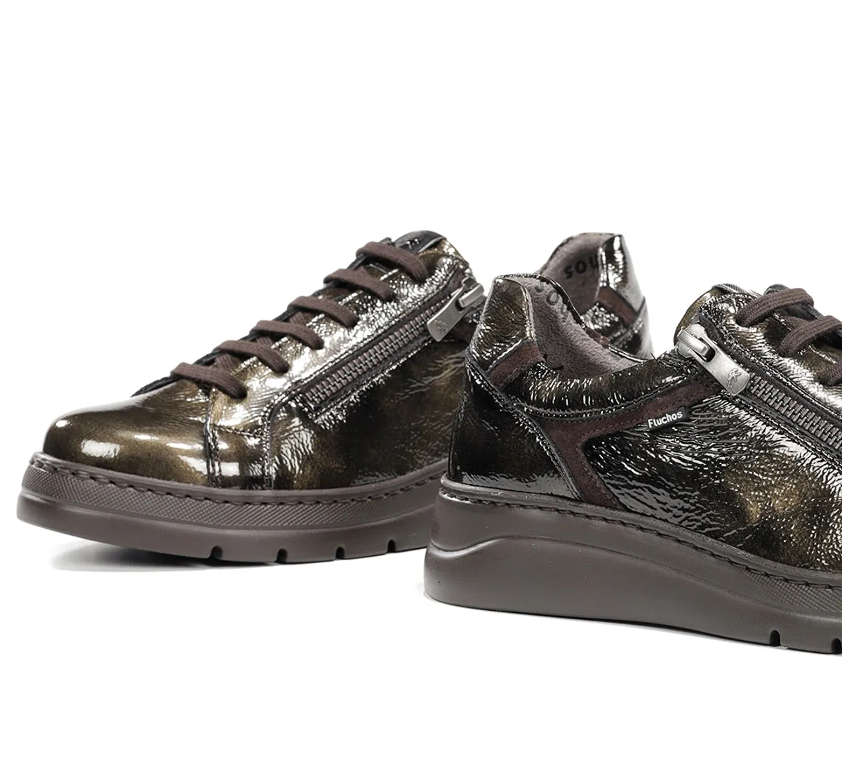 Fluchos Pompas F1666 sneakers donna verdi leggere