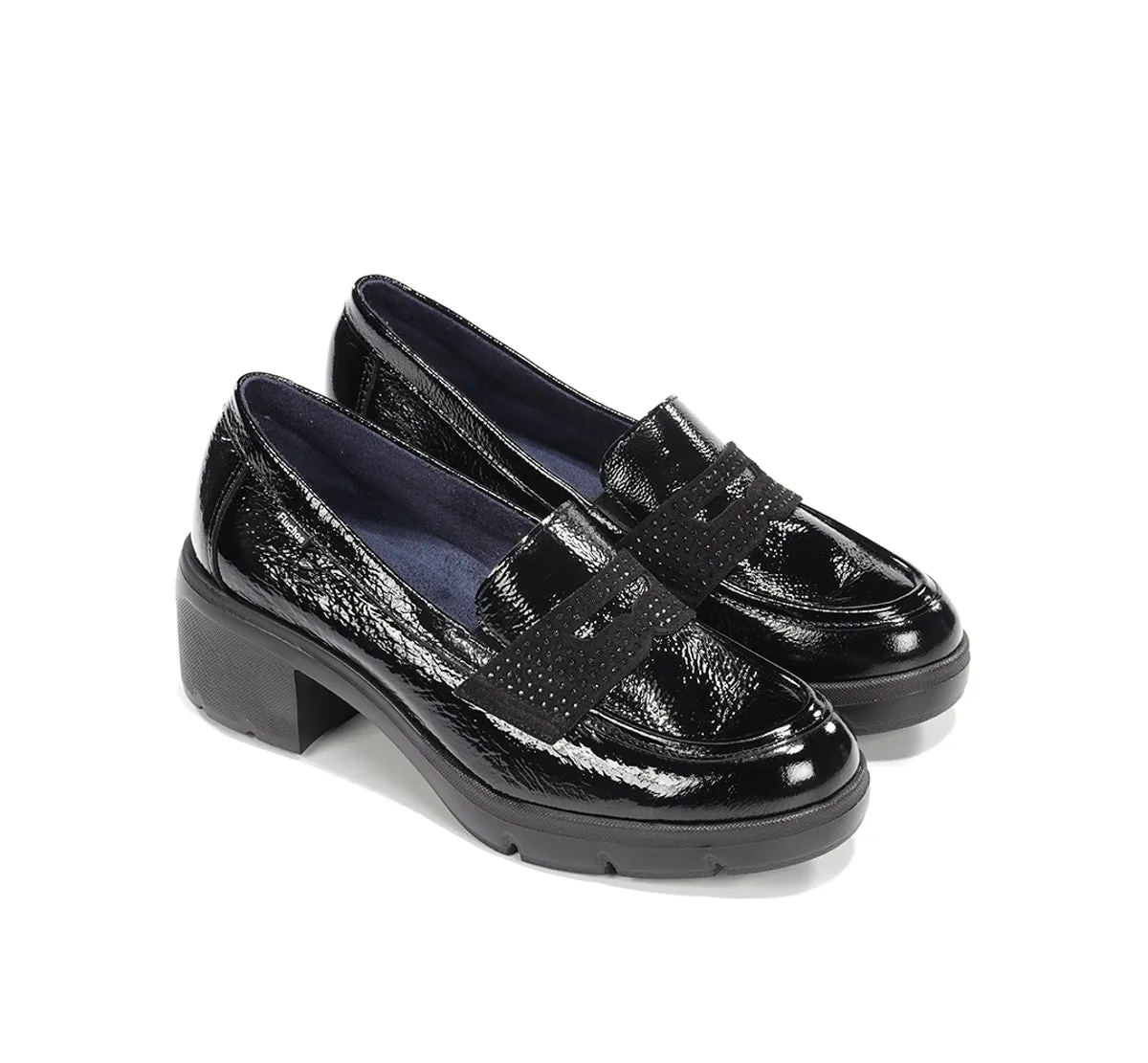 Fluchos Fugaz F2517 mocassini donna neri platform