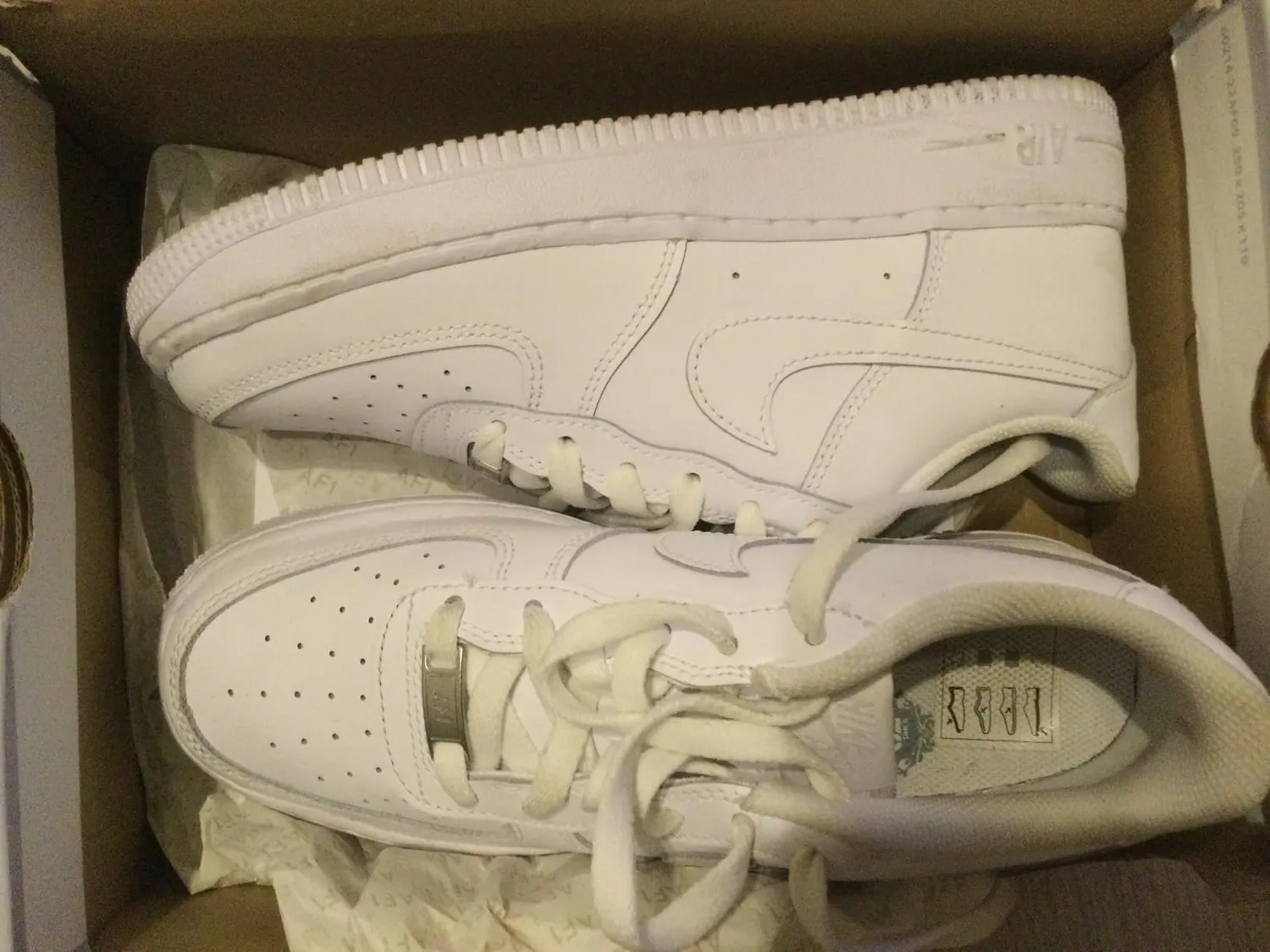 Nike Air Force 1 LE GS scarpe ragazzi nero 33 EU pelle
