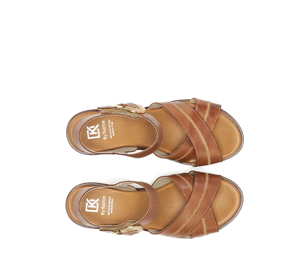 Fluchos Nido D9640 sandali donna marrone leggeri