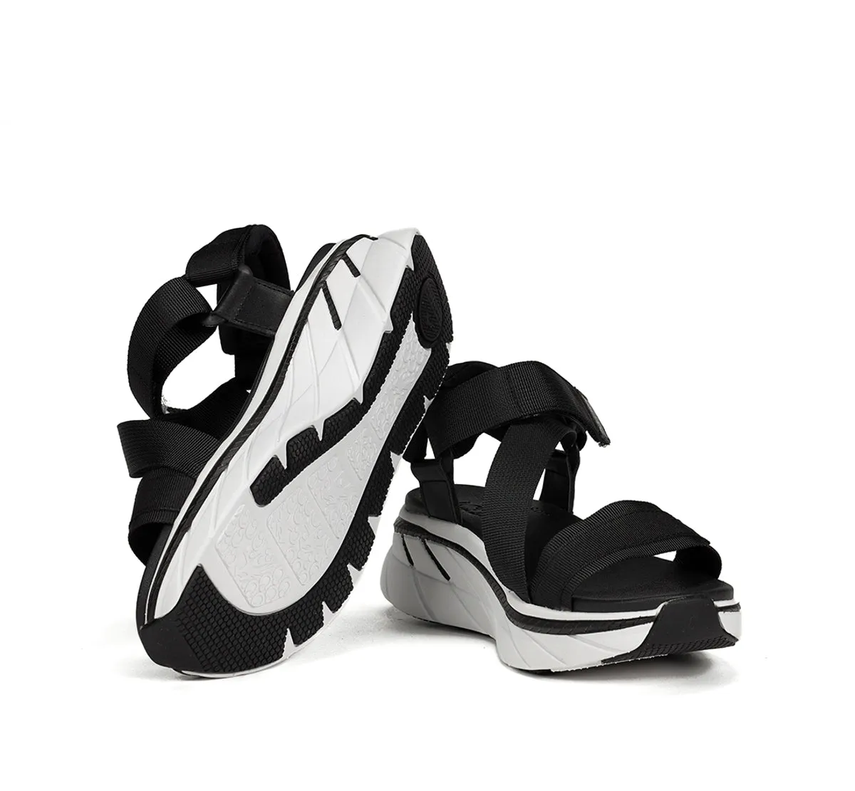 Fluchos Fusion AT104 sandalo donna nero sportivo