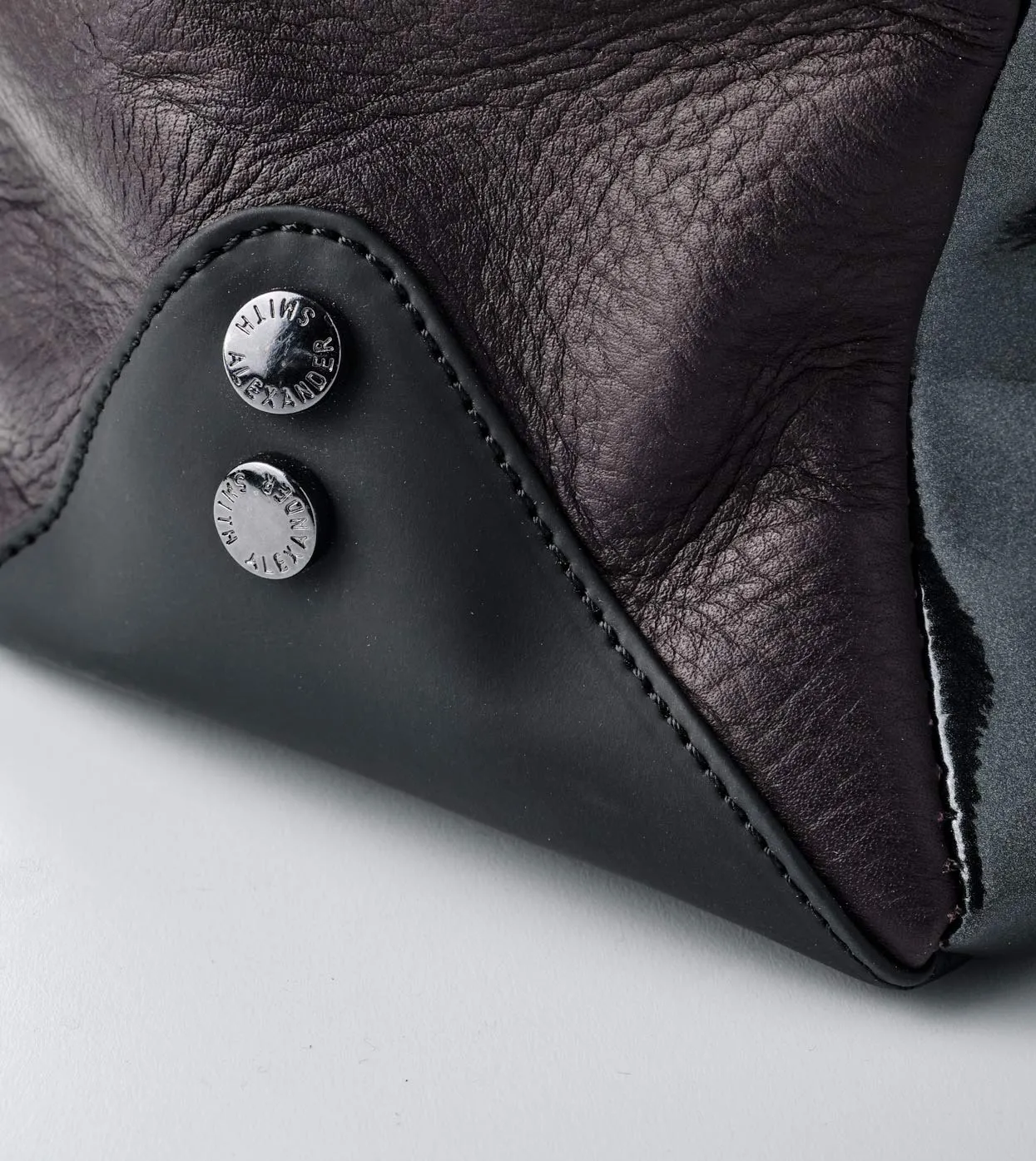 Alexander Smith borsa pelle bottalata e vernice 37 cm made in Italy
