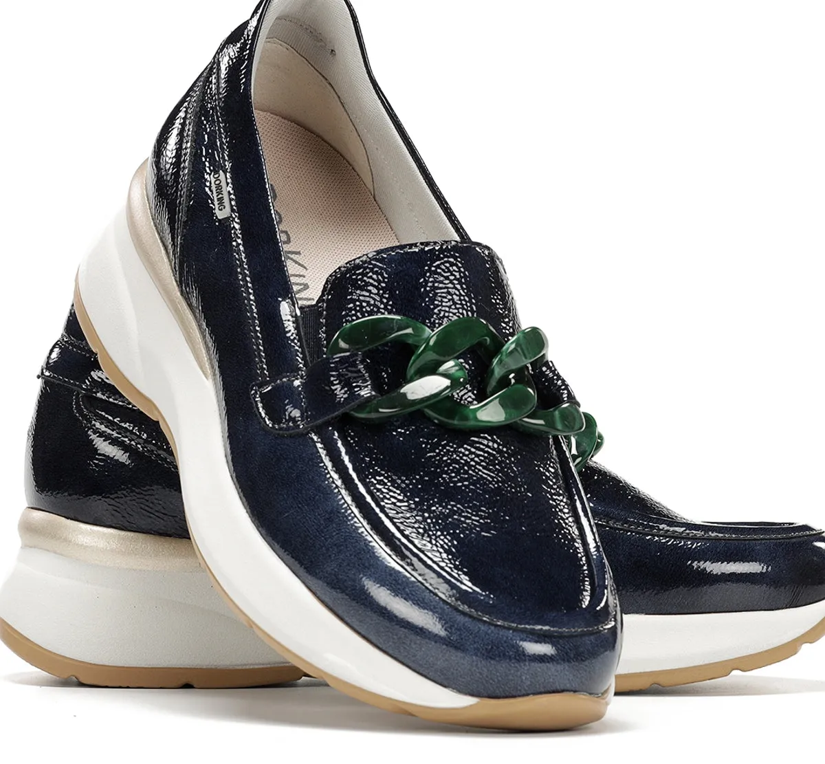 Fluchos Flix D9671 mocassino donna blu comodo