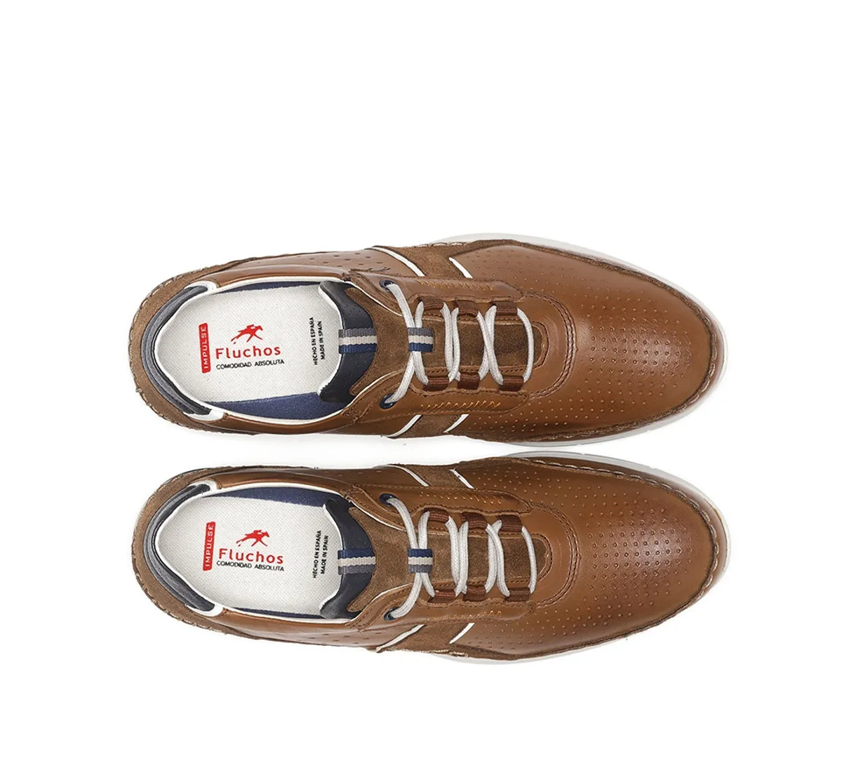 Fluchos Yannic F1442 sneakers uomo marroni stringate