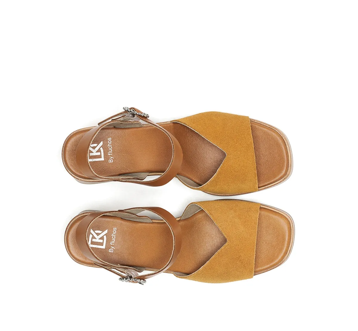 Dorking Diamond D9283 sandali gialli donna tacco largo